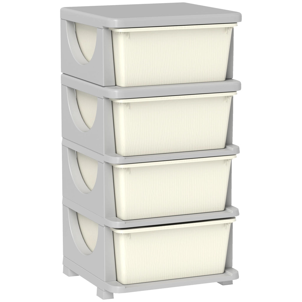 Mobile Bambini 4 Cassetti ¨C Xylo ¨C Crema 37x37x76 cm