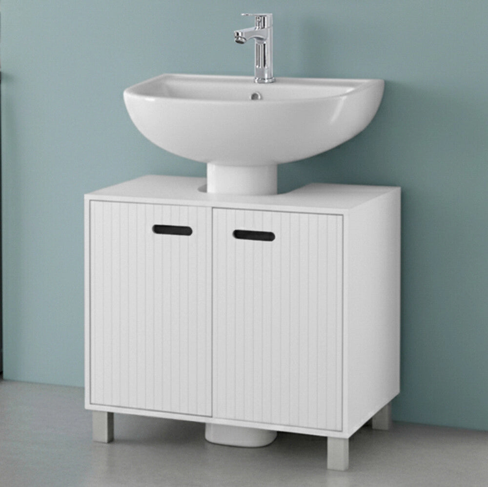 Mobile sottolavabo 60 cm bianco con 2 ante Fast