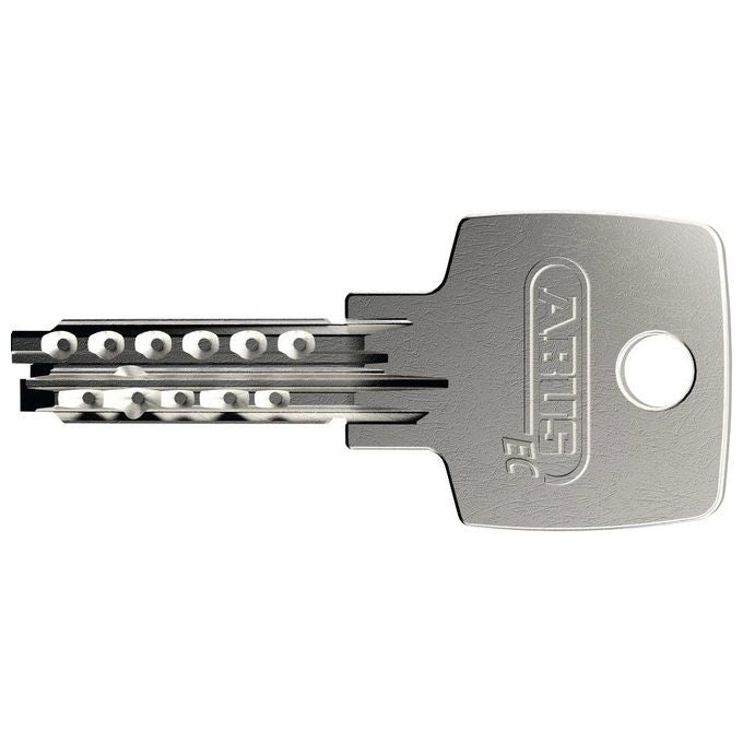 ABUS 96TI-60 96 Titalium Lucchetto con Chiave Chiusura Differenziata Chiave Reversibile Acciaio Temprato Alluminio colore Alluminio