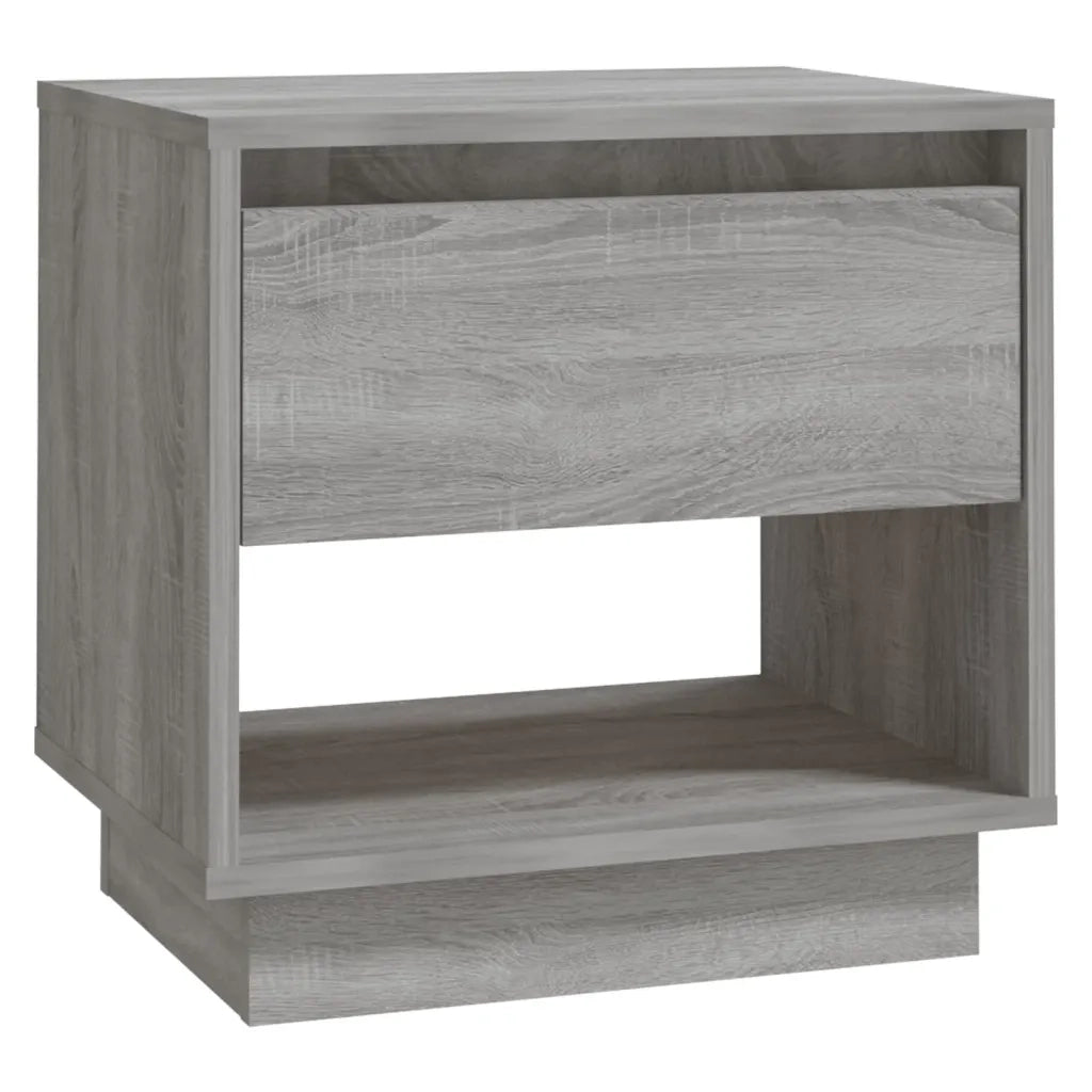 Set di 2 Comodini | Armadio da Notte | Mobiletto da notte Grigio Sonoma 45x34x44 cm in Truciolato