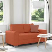Divano Divanetto Rosso Arancione 160x77x82 cm Tessuto Velluto a Coste 4105199