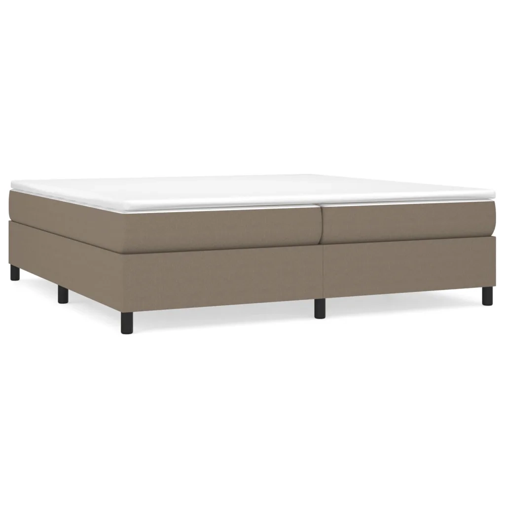 Struttura Letto a Rete a Molle Tortora 200x200 cm in Tessuto 3120890