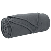 Coperta Grigio scuro 170 x 130 cm Panno