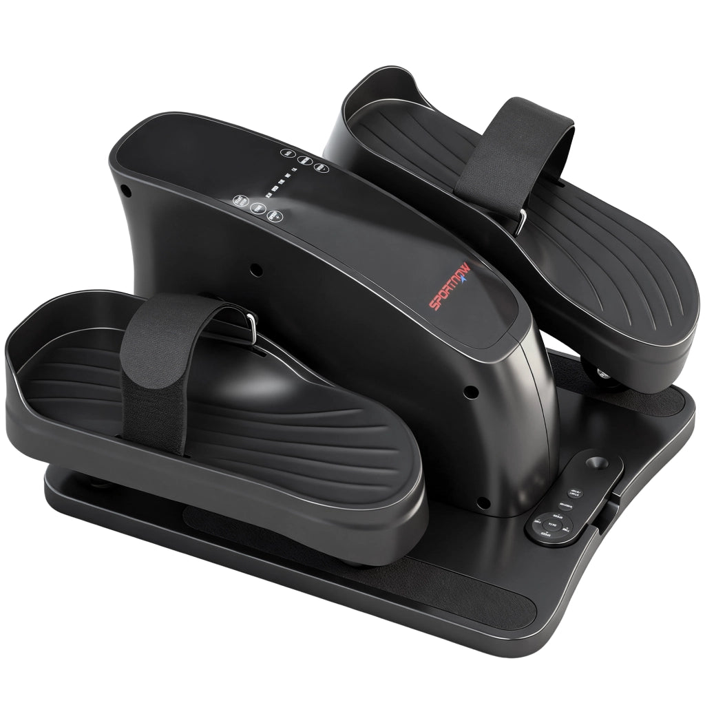 Mini Pedaliera da Allenamento ¨C Xylo ¨C 12 Velocit¨¤, Display LED, Telecomando, Antiscivolo, Portatile, Nero