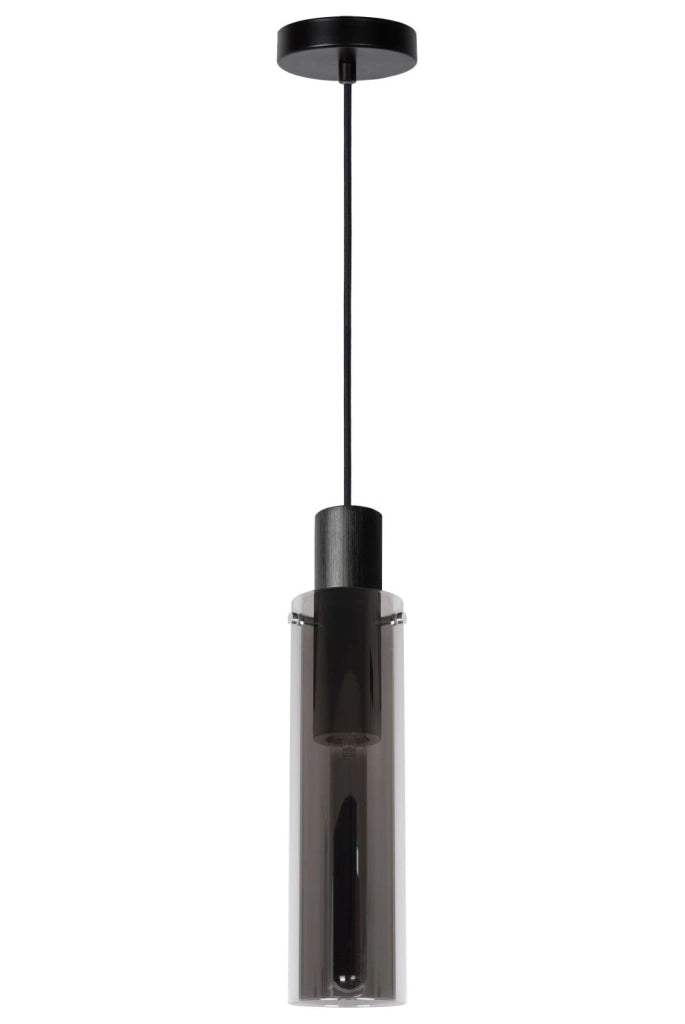 Lampada a sospensione Lucide Orlando nera E27 40W Ø10cm
