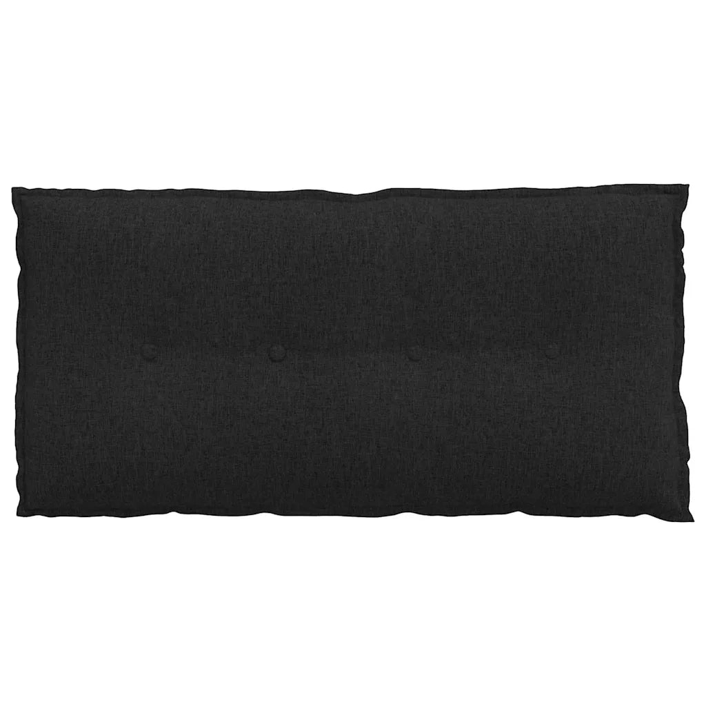 Cuscino per Schiena | Cuscino dorsale Nero 100 x 19 x 50 cm Tessuto