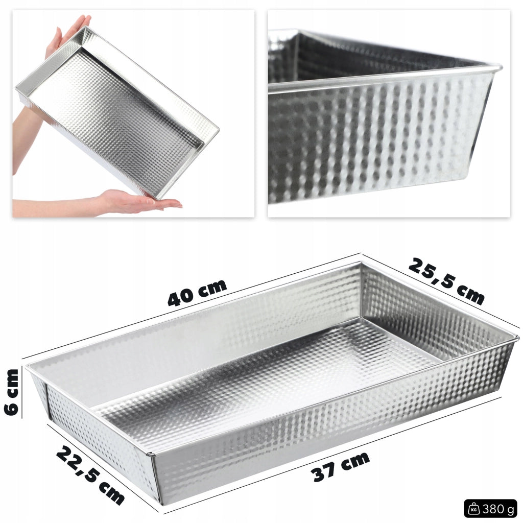 Teglia rettangolare per torte KADAX, 40x25x6 cm