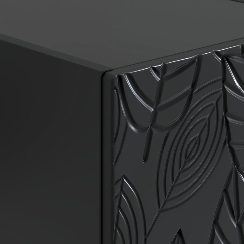 Mobile TV | Armadietto TV | Mobile Porta TV 102 x 34,5 x 50 cm Nero Legno ingegnerizzato