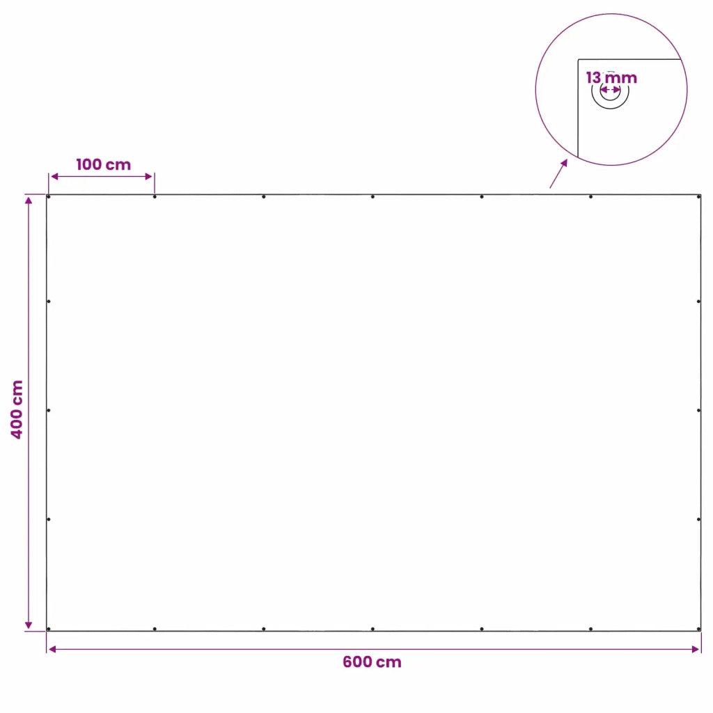 Telo con Occhielli Verde 4 x 6 m 180 gsm PE 42039358