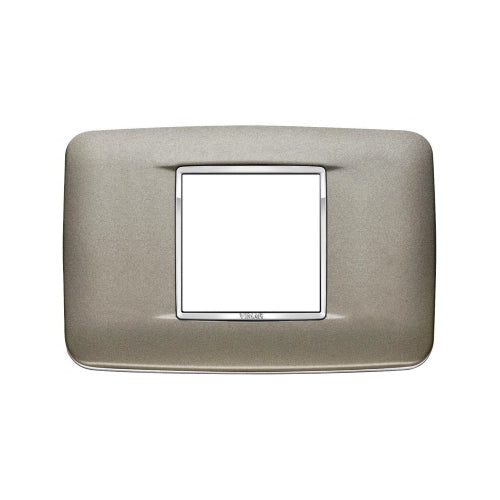 VIMAR EIKON - PLACCA ROUND 2M CENTR TITANIO MATT