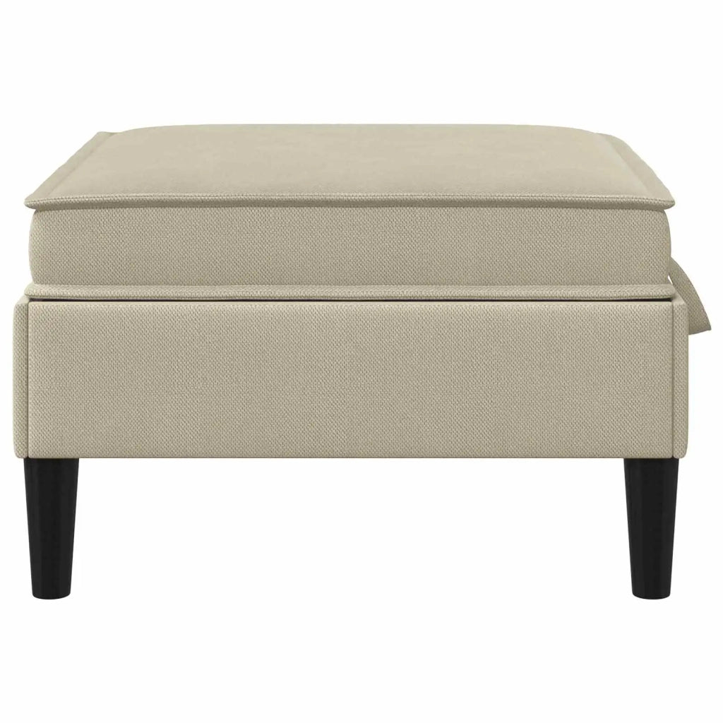 Pouf con Storage Sabbia Velluto 42027145