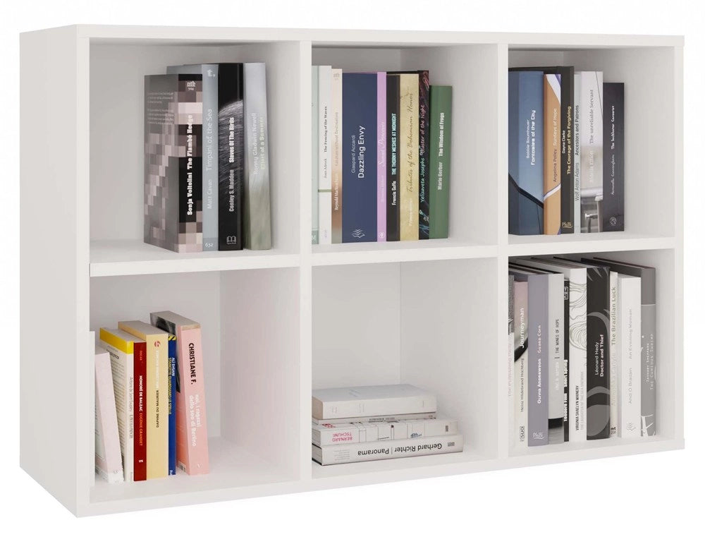 Scaffale MALAX mini 2x3 bianco libreria moderna