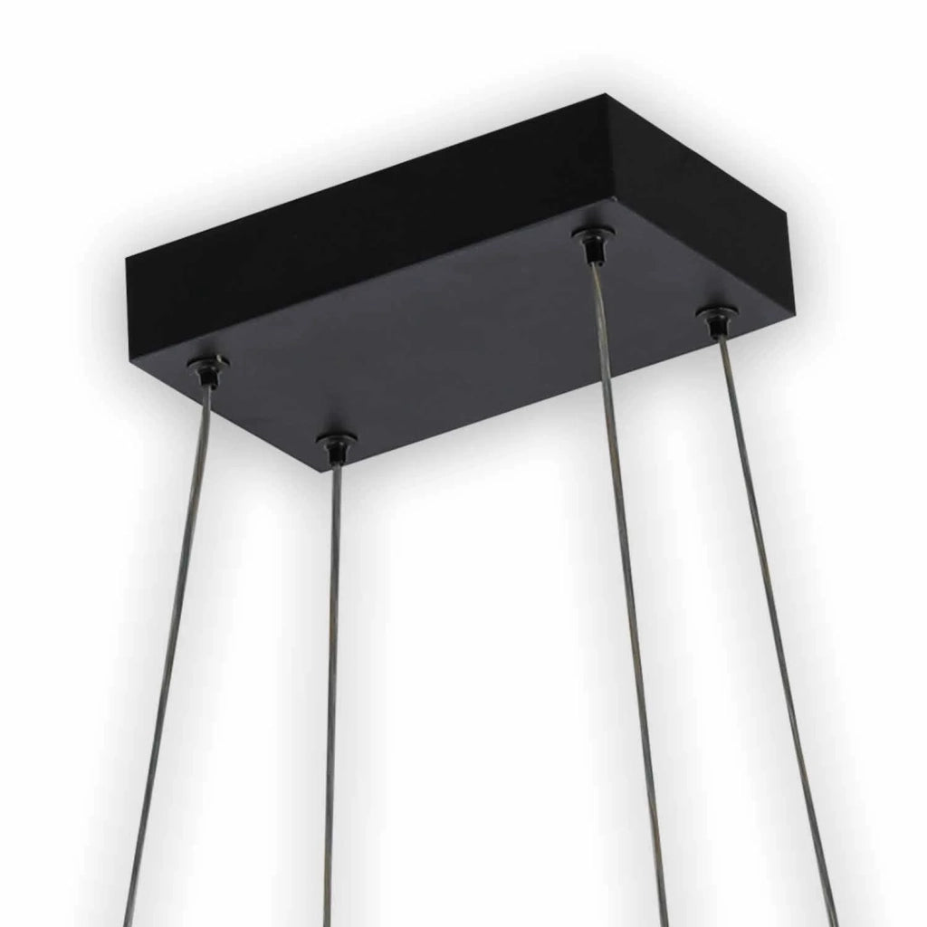 LÚZETE - SOSPENSIONE LED REGOLABILE 40 W NERO/ORO ATTICUS