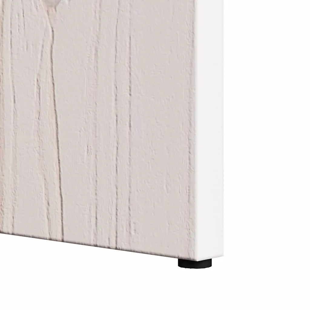 Tavolino da salotto 2 pcs Bianco Legno massello di pino 873551