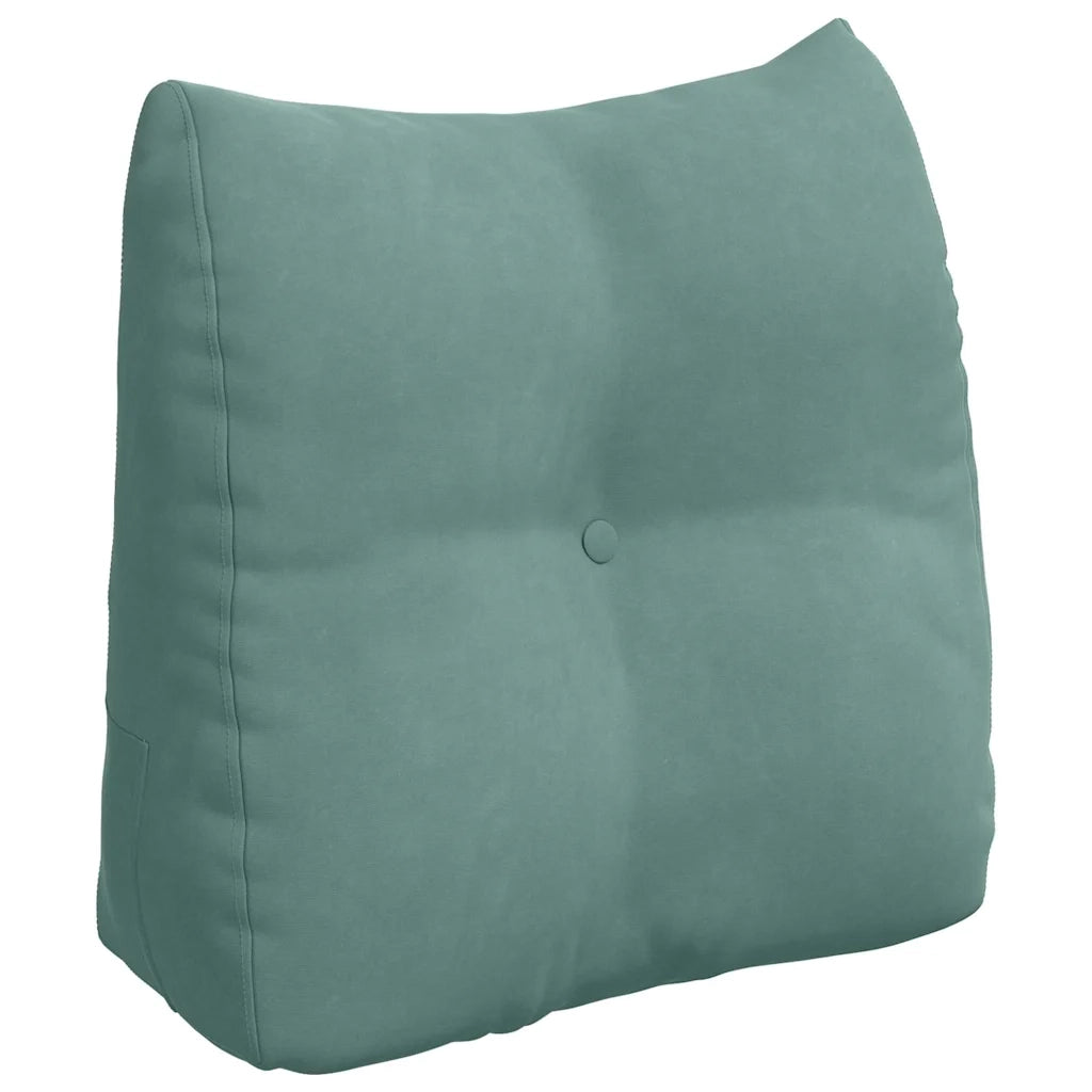 Cuscino per Schiena Verde Mare 45 x 24 x 50 cm Velluto 42014381