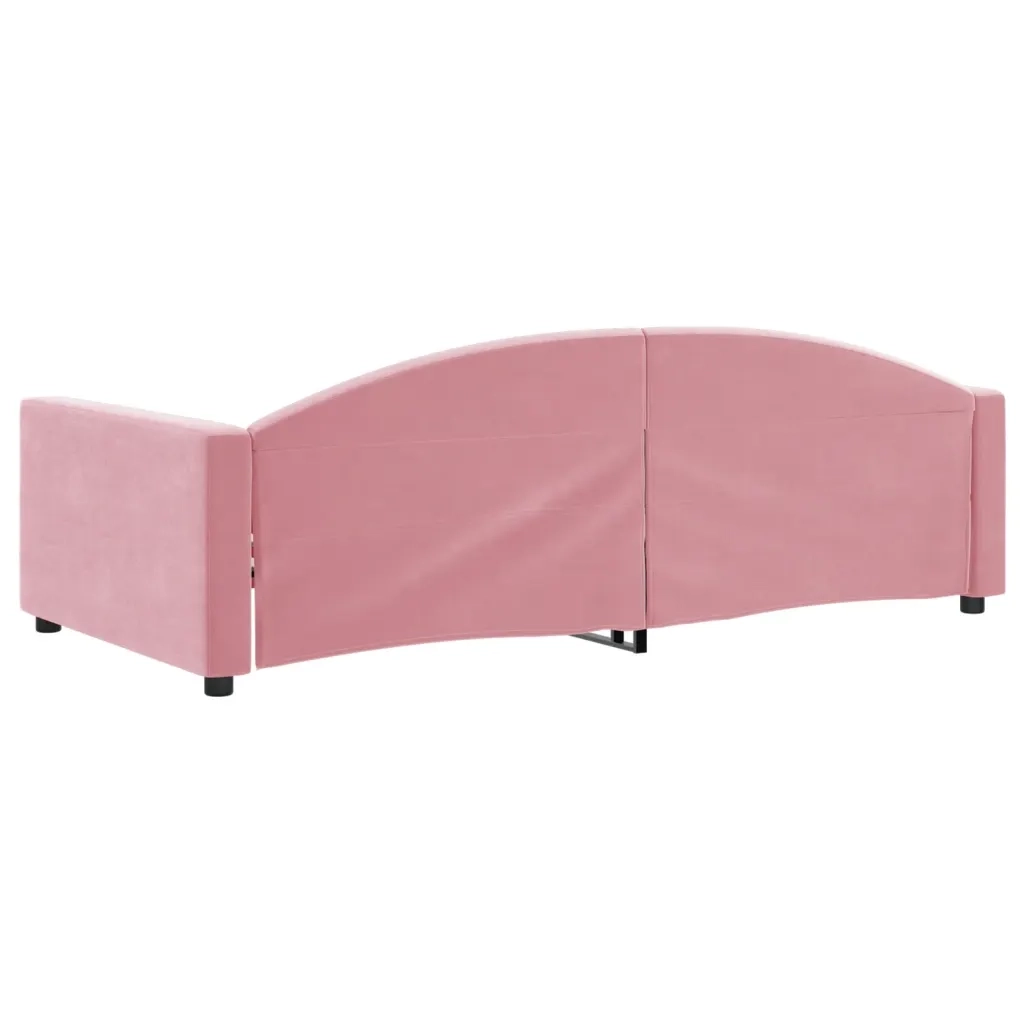 Letto da Giorno Rosa 100x200 cm in Velluto 354146