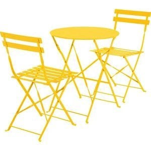 Set arredo Marsiglia pieghevole - Arredo Esterno Colore: Giallo