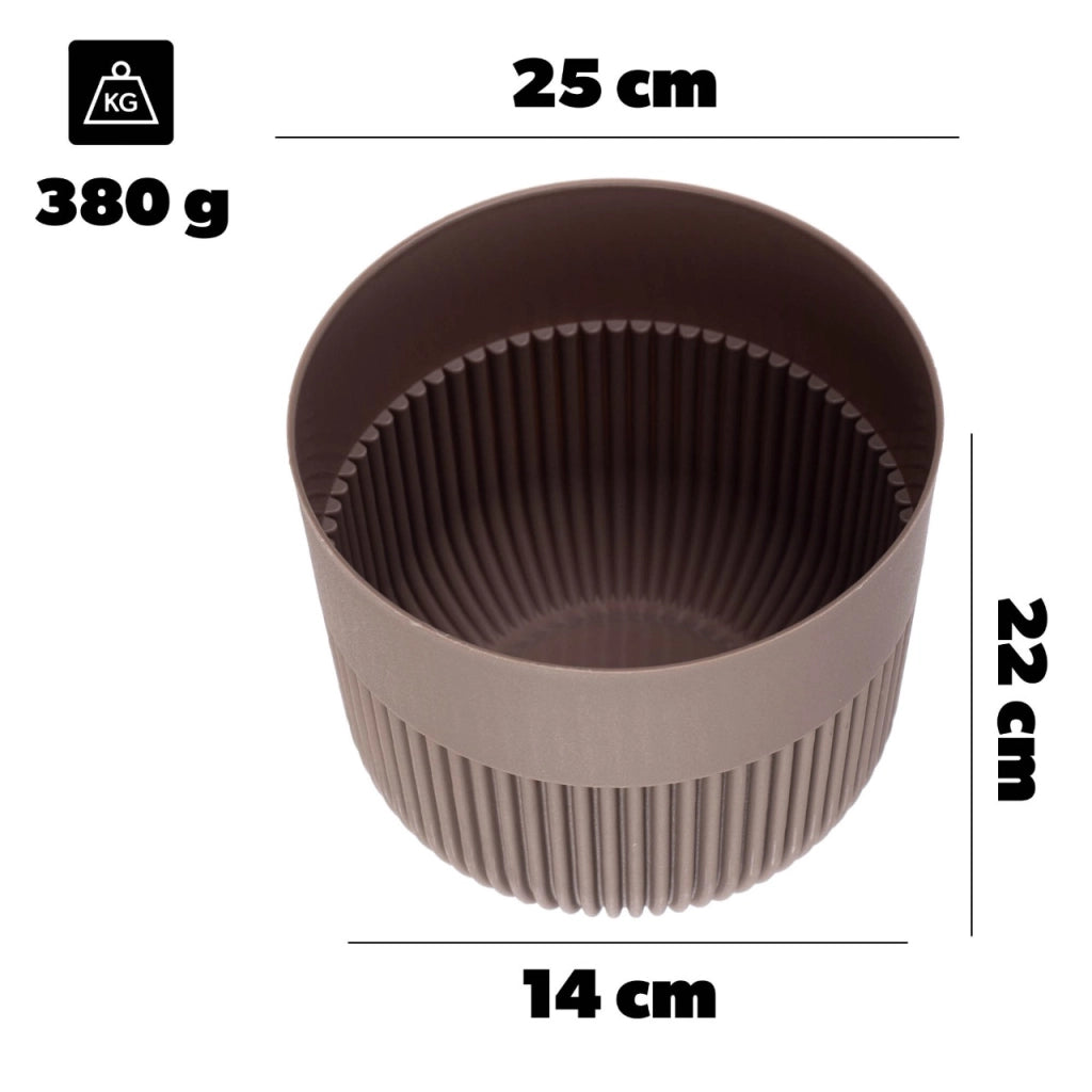 KADAX Doniczka Alia DAL25 beż mat <10> K17076