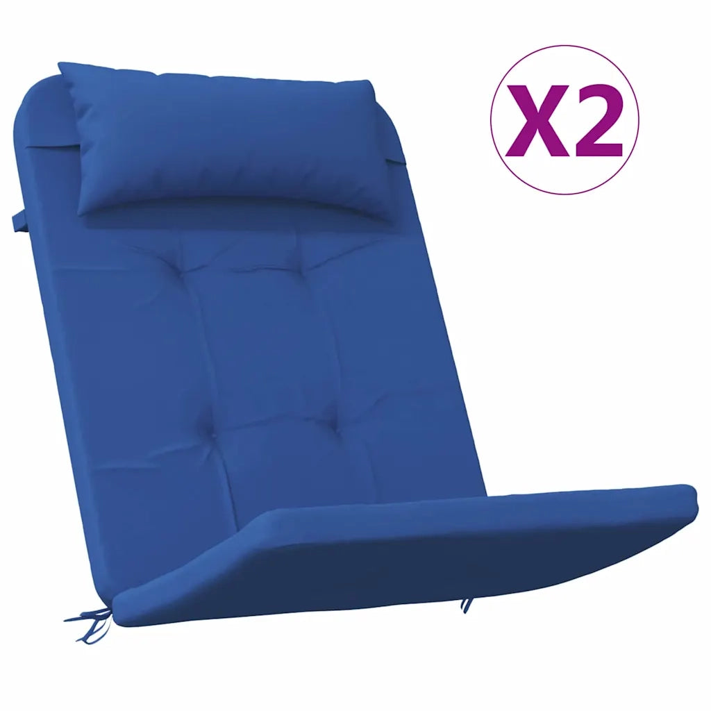 Cuscini per sedie 2 pcs Blu 58 x 77 x 4,5 cm Tessuto Oxford 361840