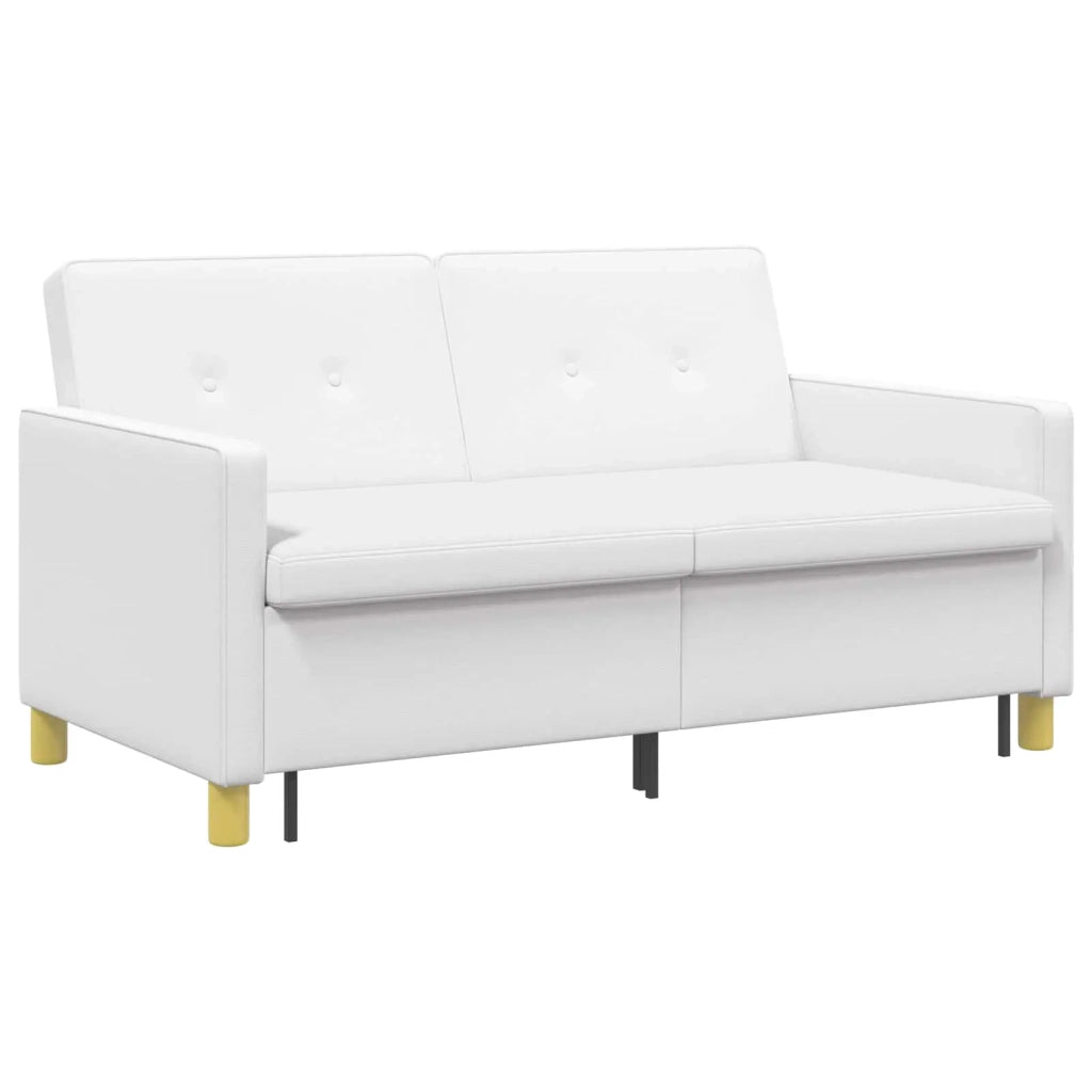 Divano Letto Estraibile Bianco Tessuto 42033349