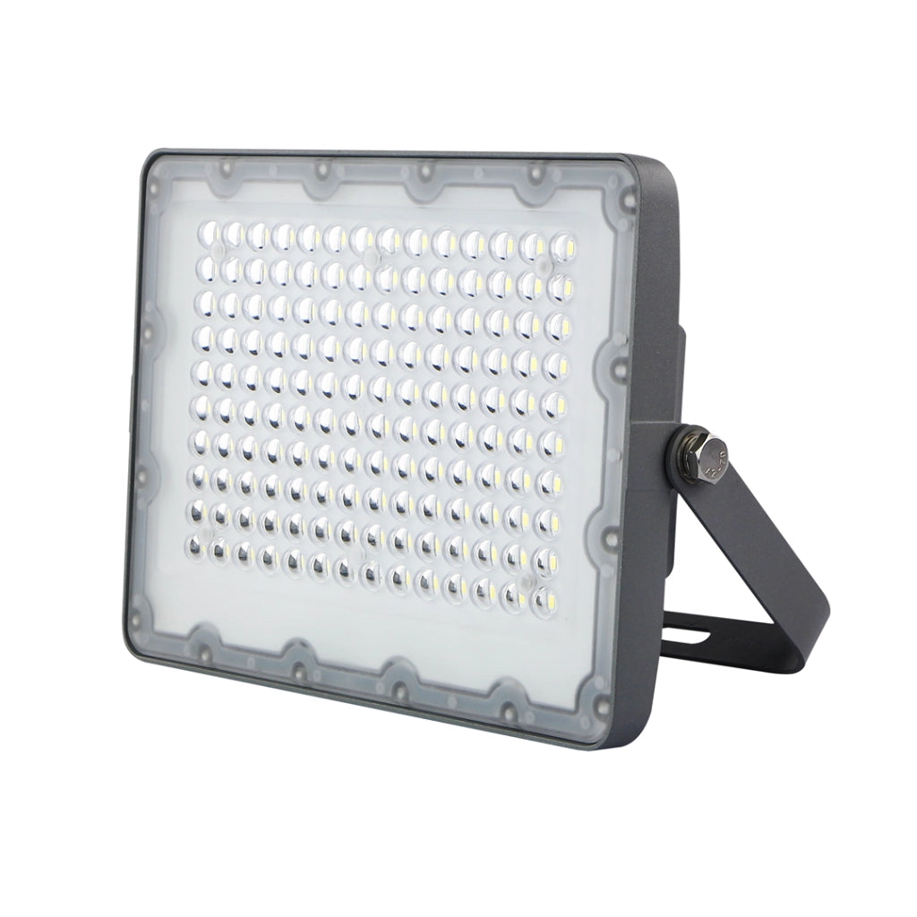 Faro LED solare 100W 1300lm 6000K IP65 con telecomando