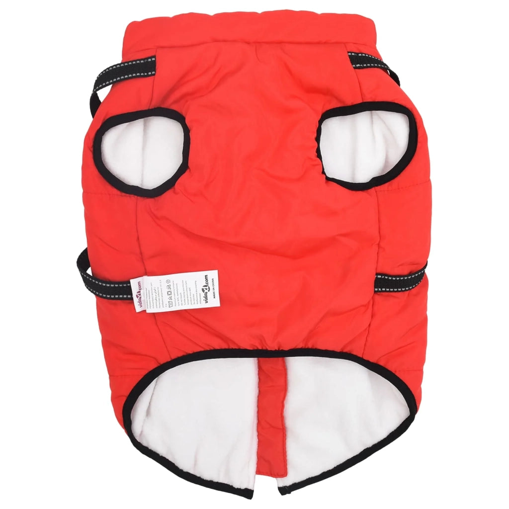 Cappotto per Cani Rosso L44 Pile e Poliestere 3422507