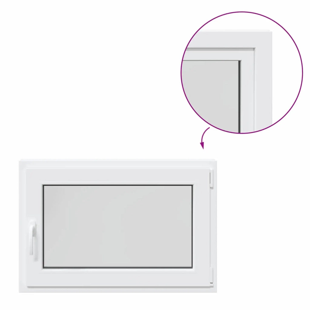 Finestra per Soffitta RISOR Bianco 90 x 60 cm PVC e Vetro 42047204