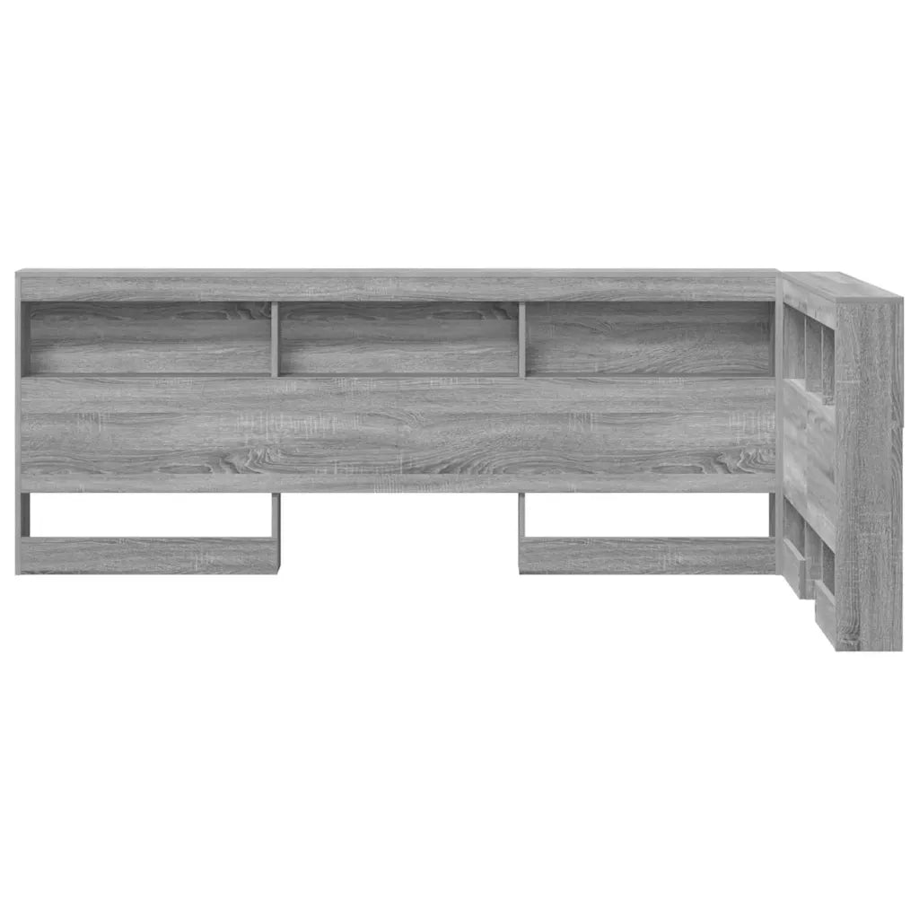 Testata contenitore Grigio Sonoma 90 cm Legno multistrato 3335522