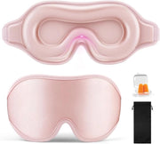 Nachtmasker ergonomico 3D per sonno e meditazione - Blocca la luce - Rosa