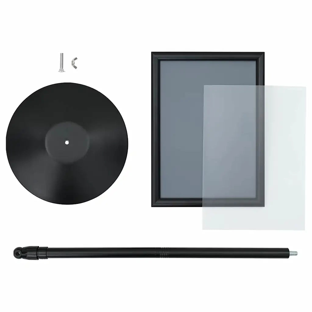Supporto Poster a Piedistallo Argento a3 PVC e Acciaio 42020975