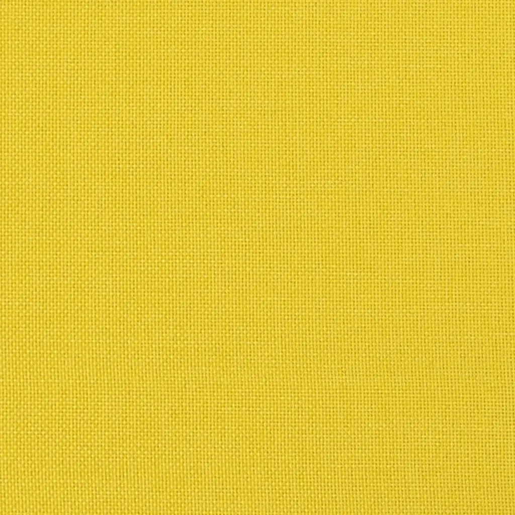 Divano Modulare con Cuscini Giallo Chiaro 3321125