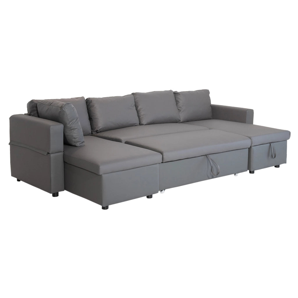 SCOTTDivano letto panoramico 4 posti grigio