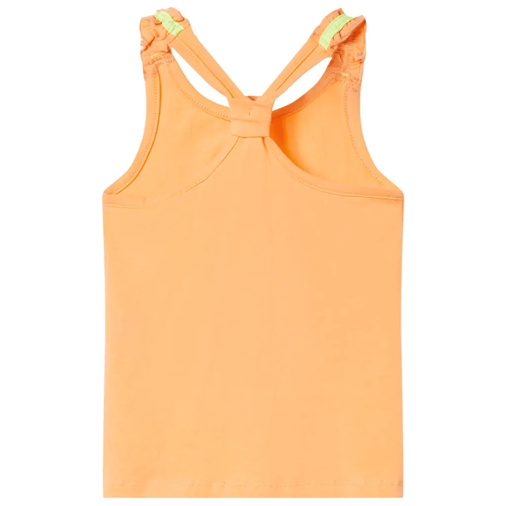 Canotta da Bambina Arancione Brillante 128