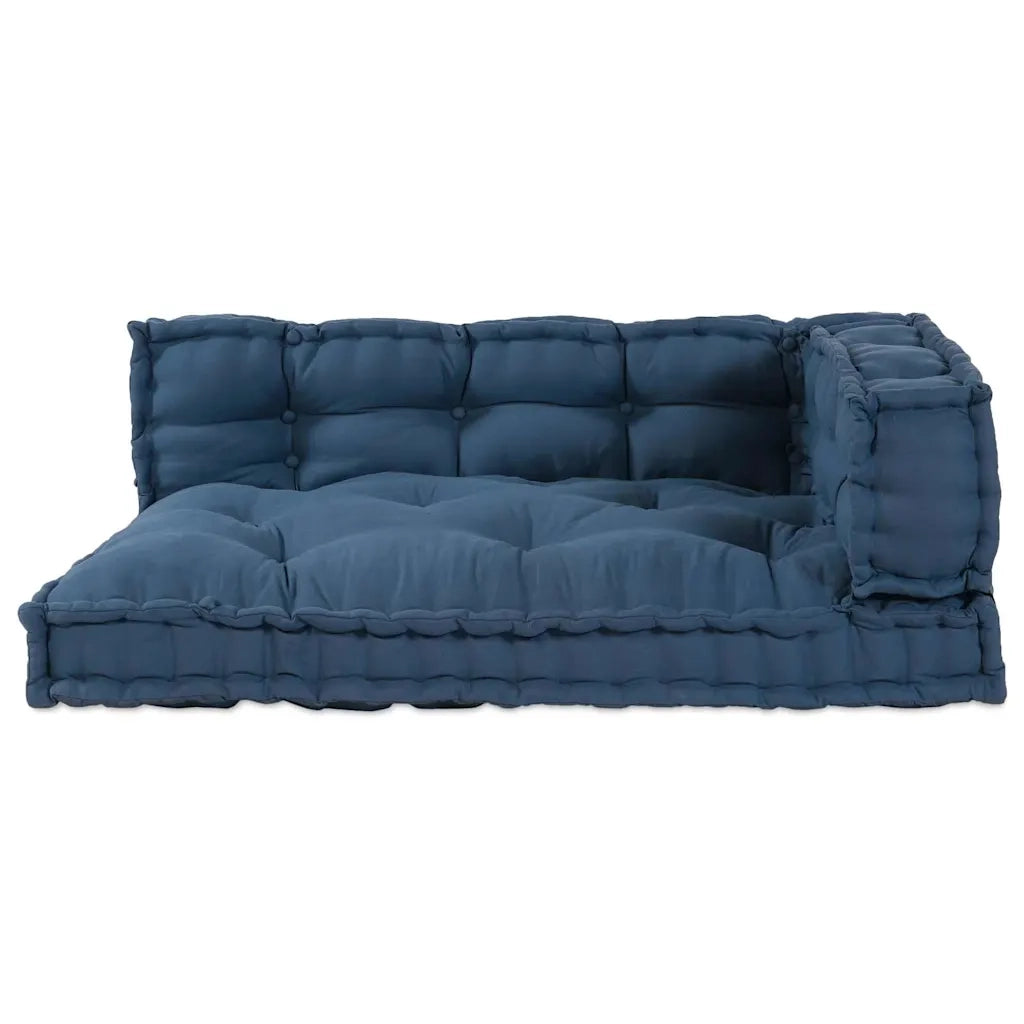 Cuscino per Divano Pallet 3 pcs Indaco 120 x 80 x 38 cm Tessuto 4019095