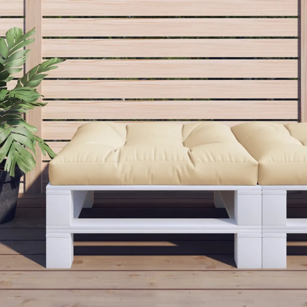 Cuscino per pallet | Cuscini per sedie Beige 80x80x12 cm in Tessuto