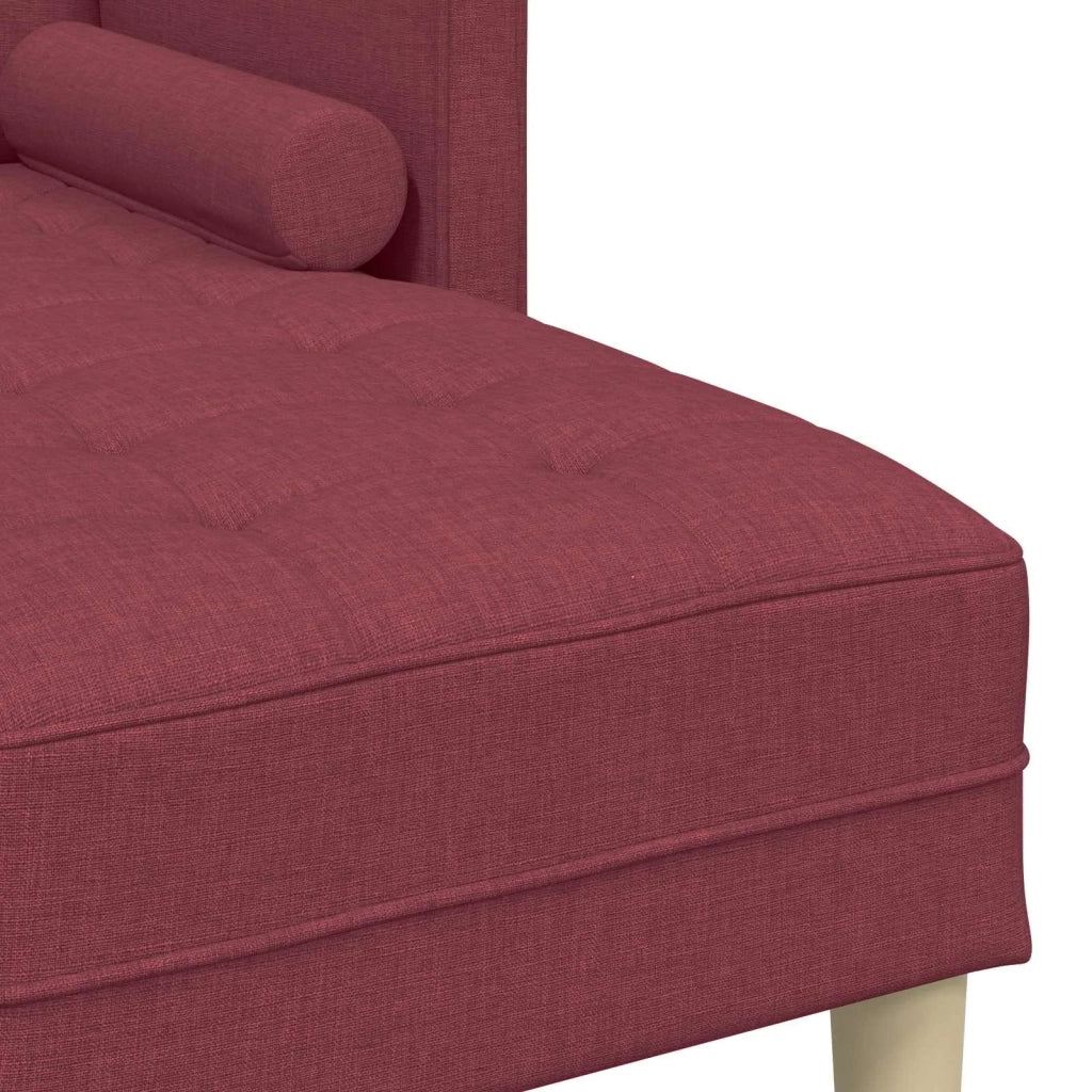 Set di divani 2 pz Rosso Vino Poliestere 3329255