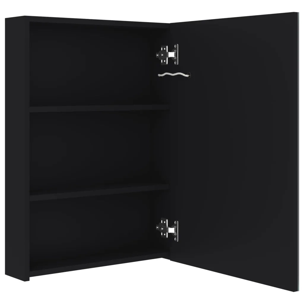 Armadietto Bagno con Specchio e LED 50x13x70 cm 325546