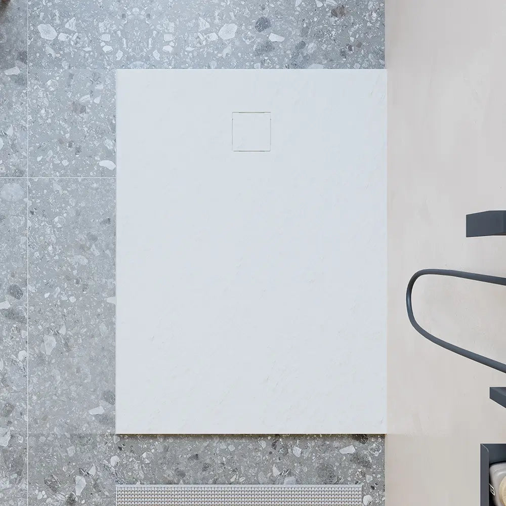 Piatto doccia 70x120 cm colore bianco effetto pietra | Samos