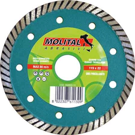 DISCO DIAMANTATO 'GRES' MOLITAL Ø 230 mm - MOLITAL