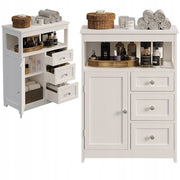 MOBILE DA BAGNO CON 3 CASSETTI – BIANCO, DA APPOGGIO, STILE LOFT