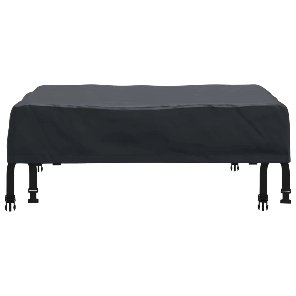 Copertura Tavolo Tinta unita Nero 82 x 82 x 15 cm Tessuto 4106077