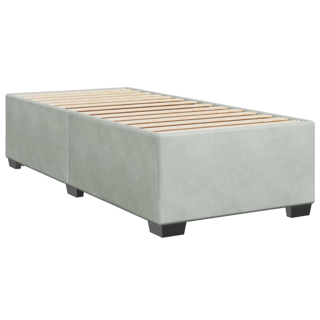 Letto box spring con materasso Grigio Chiaro 90 x 200 cm 3450632