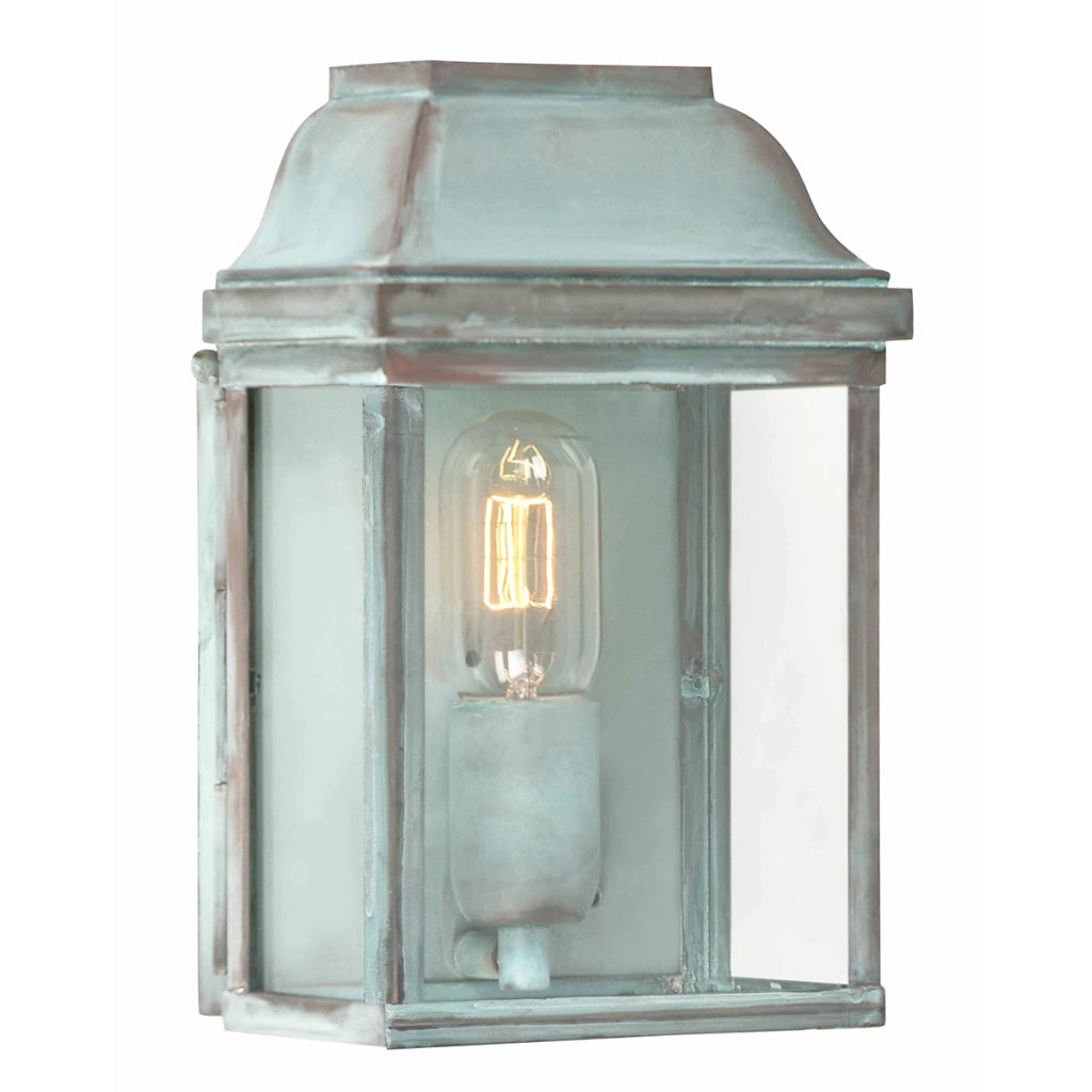 Applique esterna Victoria verderame ottone E27 60W Elstead