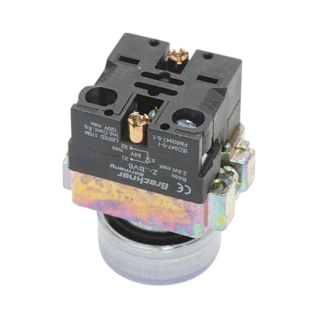 Pulsante indicatore LED bianco 24V LAY5 Breckner Germany