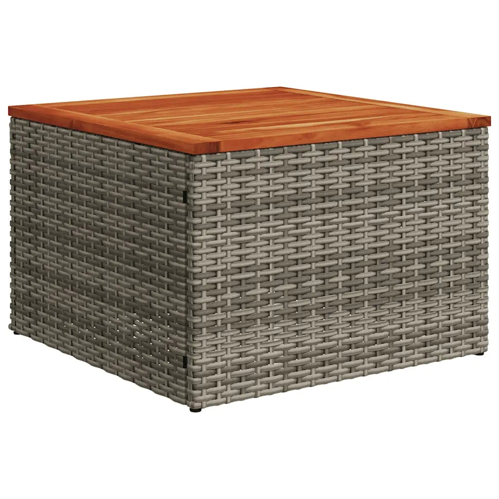 Set Divani da Giardino 11 pz con Cuscini in Polyrattan Grigio 3256166