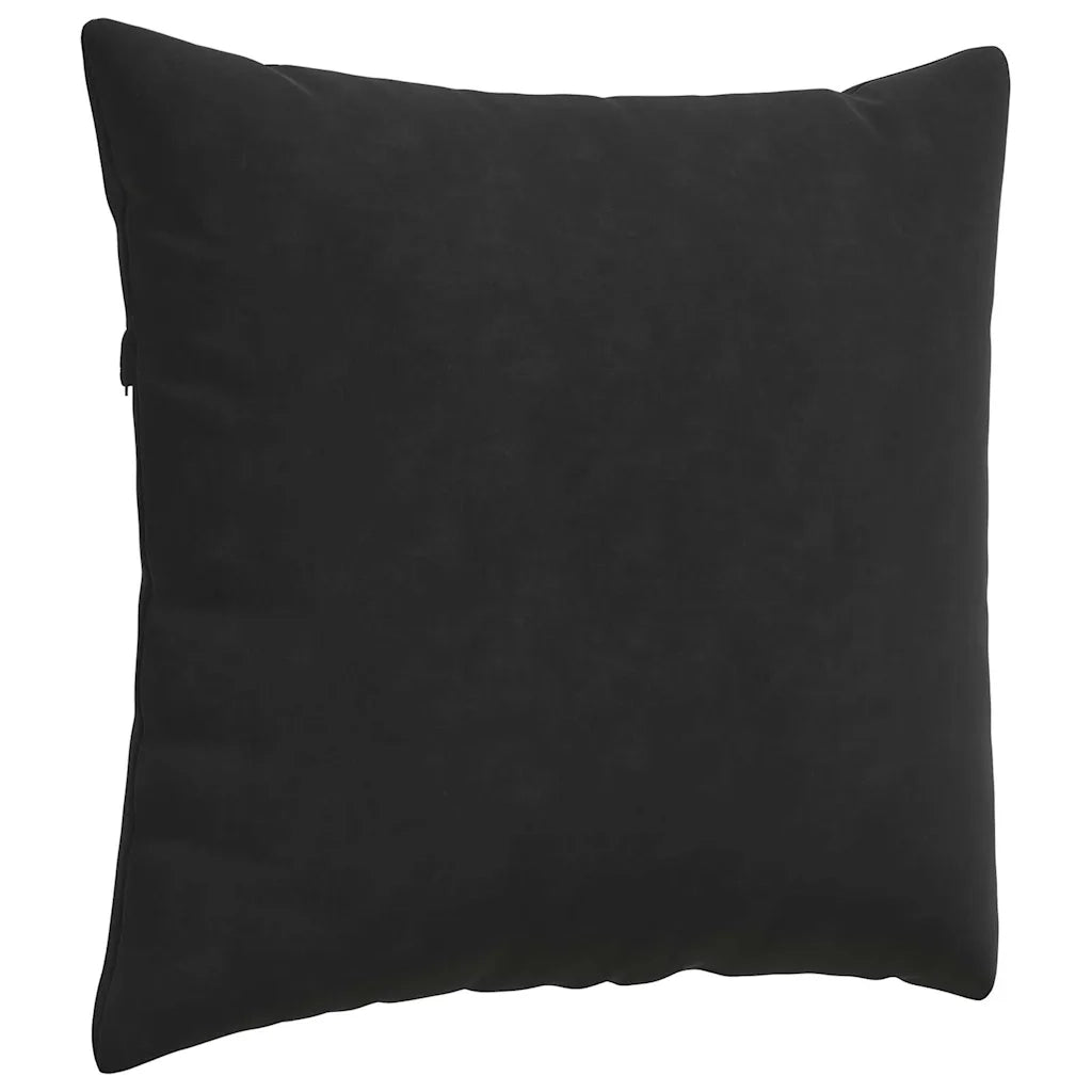 Cuscini da Divano 2 pz-Set di 2 Cuscini per Sofa Nero 50 x 50 cm Tessuto in Cords