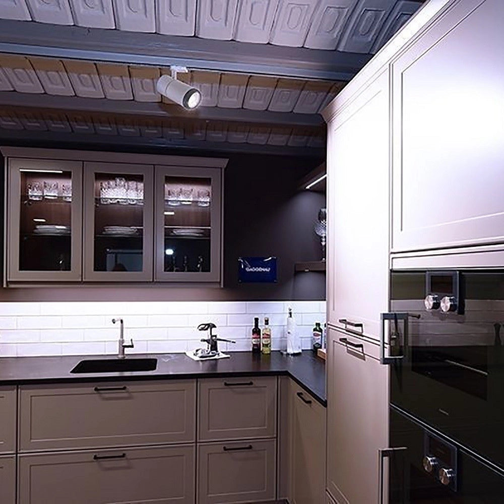 Trade Shop - Faretto Track Led Cob 34 W Binario Trifase Vetrine Negozio 230v Luce 3000k 4000k - -bianco Naturale      -