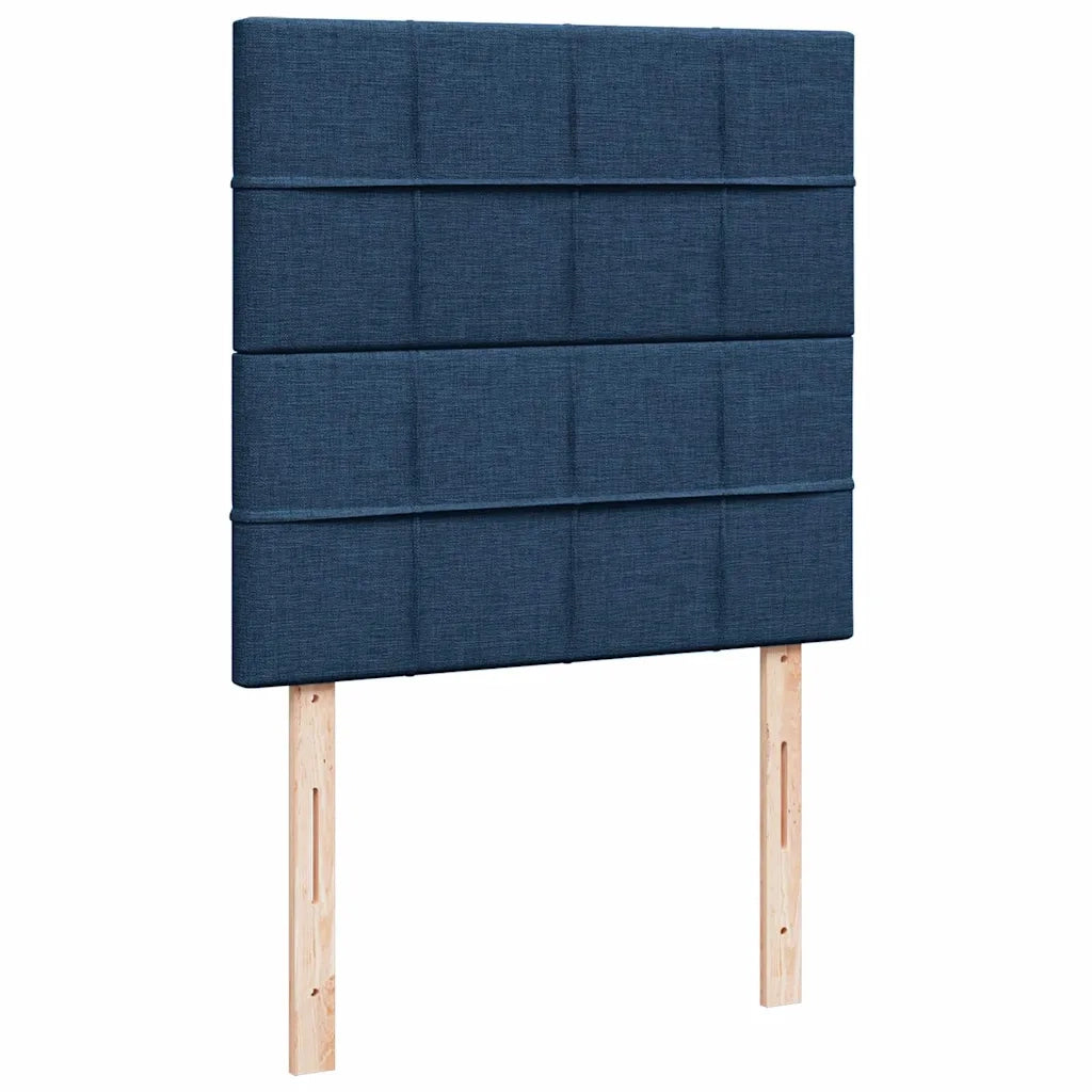 Pouf Letto con Materasso Blu 100x200 cm in Tessuto 3313139