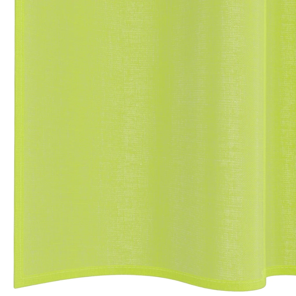 Tende in Voile con Tasche per Aste 2 pz Verde Mela