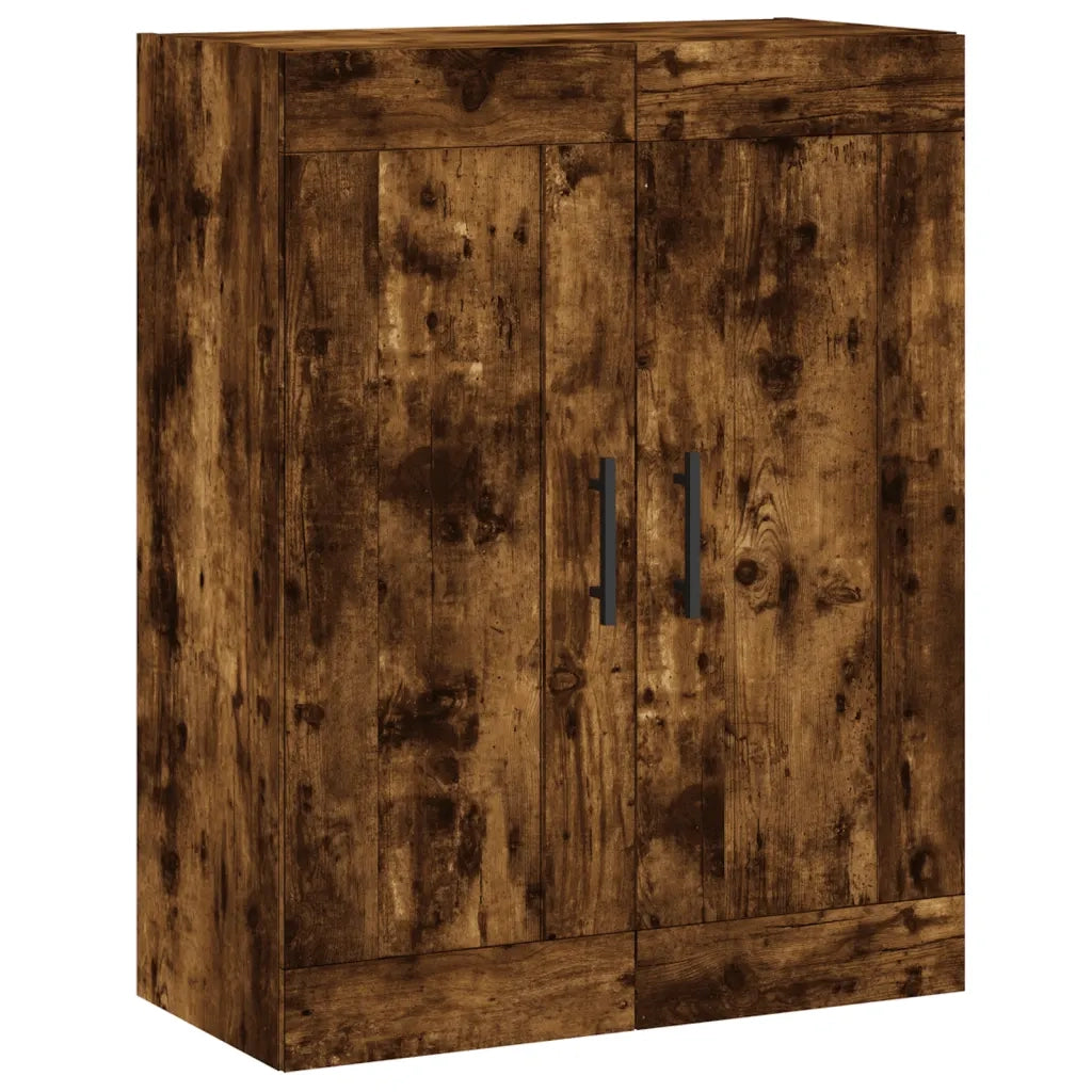 Credenza-Buffet-Armadio da cucina Rovere Fumo  69,5x34x180 cm in Legno Multistrato 512672